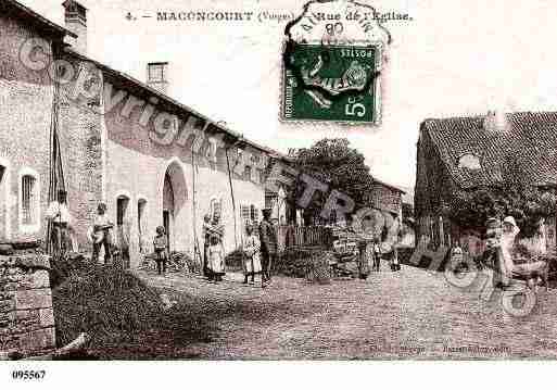 Ville de MACONCOURT, carte postale ancienne