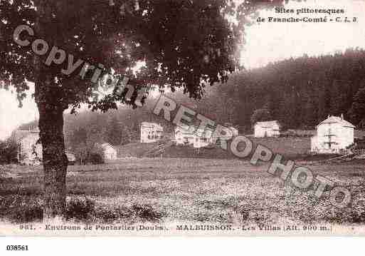 Ville de MALBUISSON, carte postale ancienne