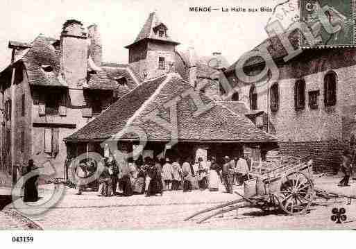 Ville de MENDE, carte postale ancienne