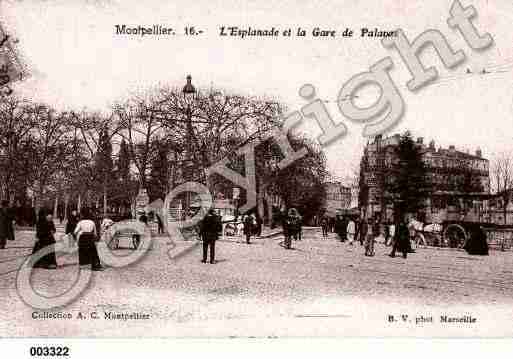 Ville de MONTPELLIER, carte postale ancienne