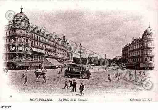 Ville de MONTPELLIER, carte postale ancienne