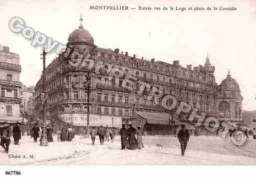 Ville de MONTPELLIER, carte postale ancienne