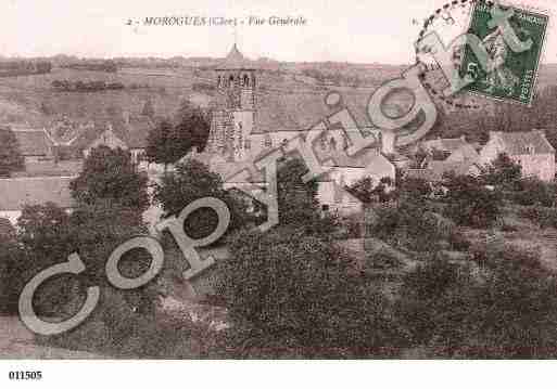 Ville de MOROGUES, carte postale ancienne