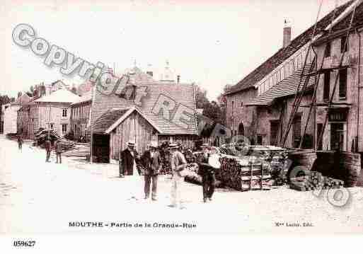 Ville de MOUTHE, carte postale ancienne