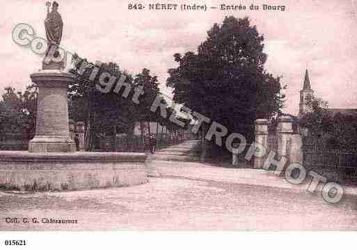 Ville de NERET, carte postale ancienne