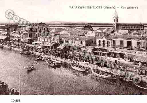 Ville de PALAVASLESFLOTS, carte postale ancienne