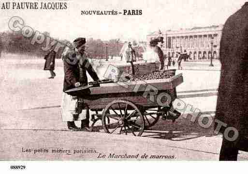 Ville de PARISVECU, carte postale ancienne