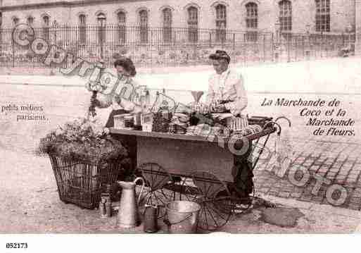 Ville de PARISVECU, carte postale ancienne