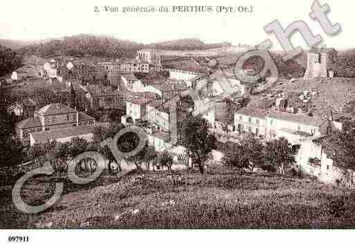 Ville de PERTHUS(LE), carte postale ancienne