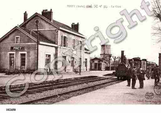 Ville de PINEY, carte postale ancienne