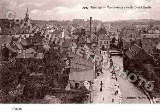 Ville de PONTIVY, carte postale ancienne Ville de PONTIVY, carte postale ancienne