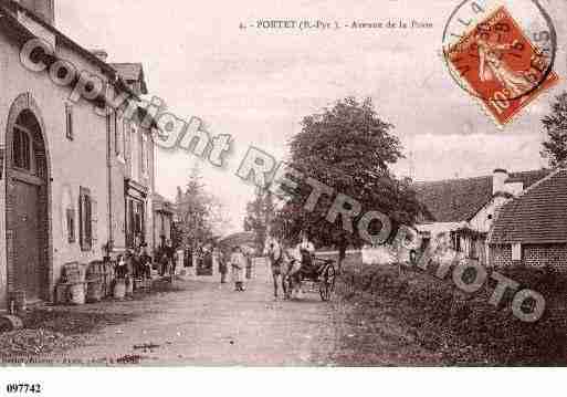 Ville de PORTET, carte postale ancienne