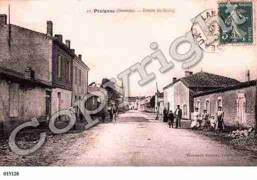 Ville de PREIGNAC, carte postale ancienne