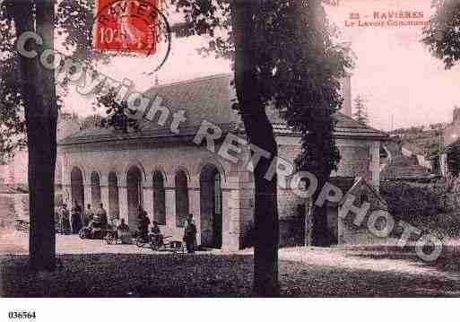 Ville de RAVIERES, carte postale ancienne