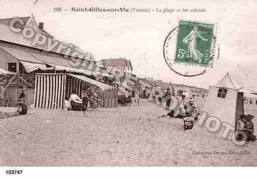 Ville de SAINTGILLESCROIXDEVIE, carte postale ancienne