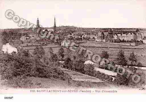 Ville de SAINTLAURENTSURSEVRE, carte postale ancienne