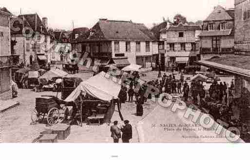 Ville de SALIESDEBEARN, carte postale ancienne