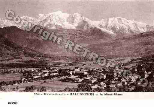 Ville de SALLANCHES, carte postale ancienne