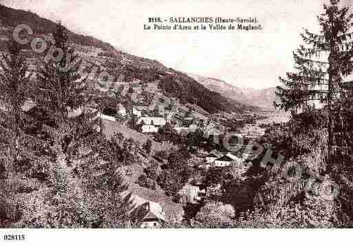 Ville de SALLANCHES, carte postale ancienne