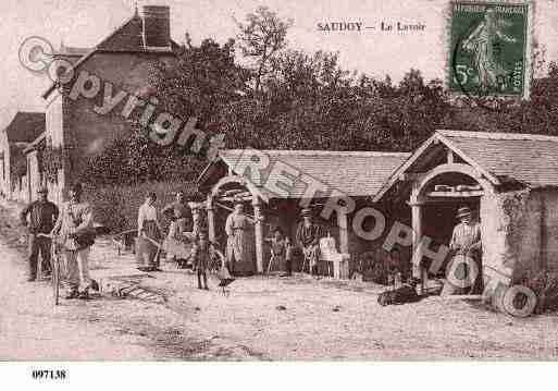 Ville de SAUDOY, carte postale ancienne