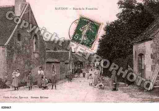 Ville de SAUDOY, carte postale ancienne