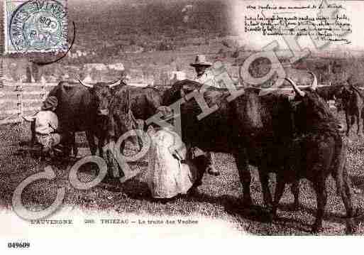 Ville de THIEZAC, carte postale ancienne