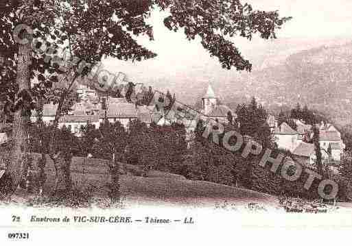 Ville de THIEZAC, carte postale ancienne