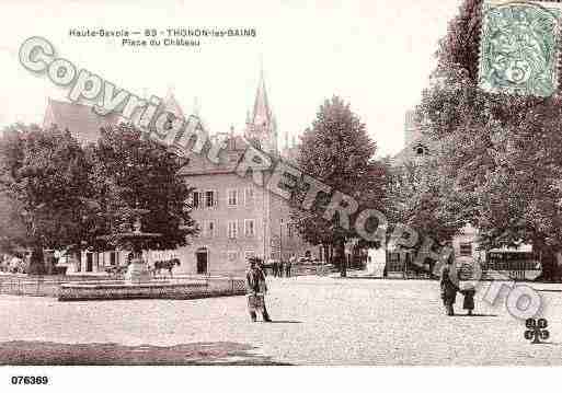 Ville de THONONLESBAINS, carte postale ancienne