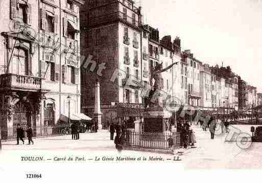 Ville de TOULON, carte postale ancienne