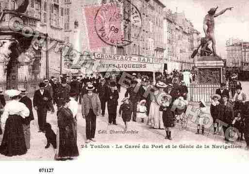 Ville de TOULON, carte postale ancienne