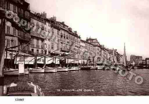 Ville de TOULON, carte postale ancienne