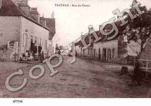 Ville de TRETEAU, carte postale ancienne