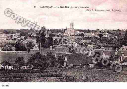 Ville de VALENCAY, carte postale ancienne