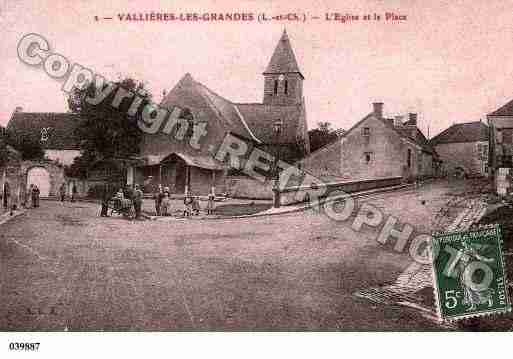 Ville de VALLIERESLESGRANDES, carte postale ancienne