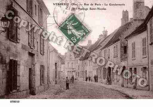 Ville de VERBERIE, carte postale ancienne