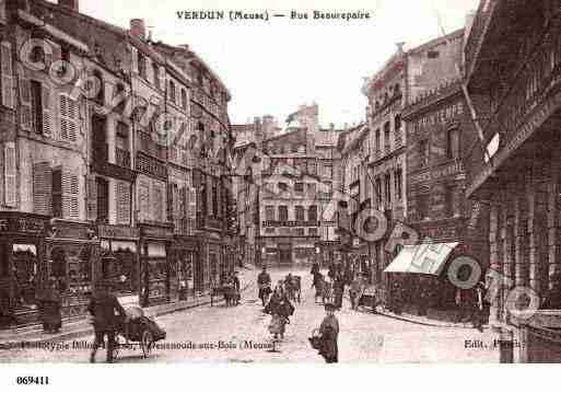 Ville de VERDUN, carte postale ancienne