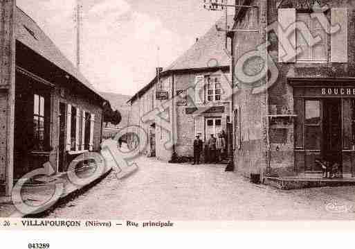 Ville de VILLAPOURCON, carte postale ancienne