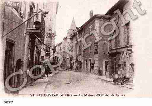 Ville de VILLENEUVEDEBERG, carte postale ancienne