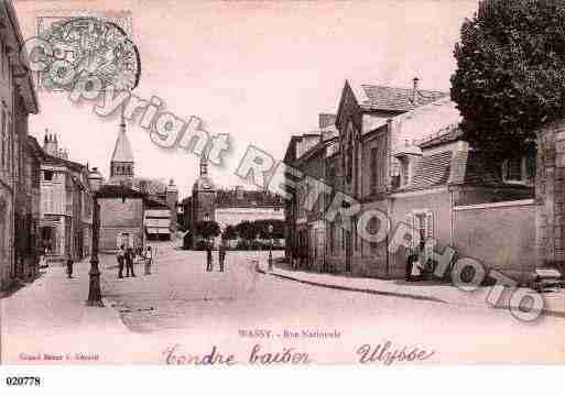 Ville de WASSY, carte postale ancienne