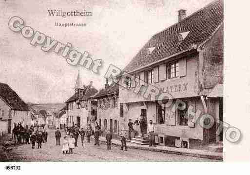 Ville de WILLGOTTHEIM, carte postale ancienne