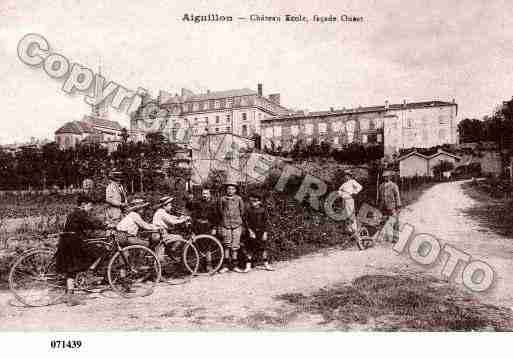 Ville de AIGUILLON, carte postale ancienne