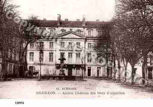 Ville de AIGUILLON, carte postale ancienne