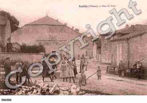 Ville de AMBLY, carte postale ancienne