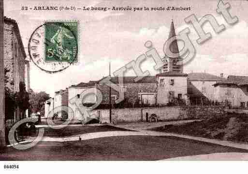 Ville de ARLANC, carte postale ancienne