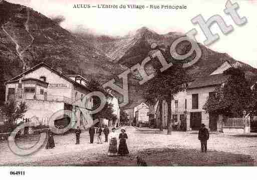 Ville de AULUSLESBAINS, carte postale ancienne