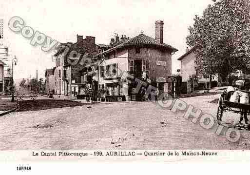 Ville de AURILLAC, carte postale ancienne