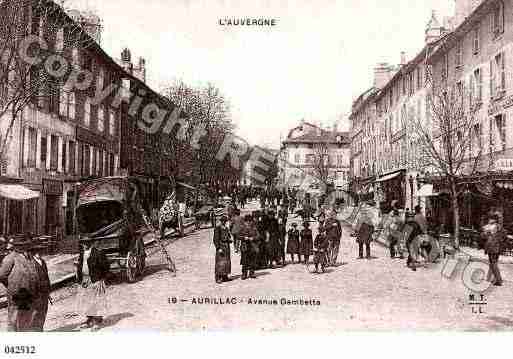 Ville de AURILLAC, carte postale ancienne