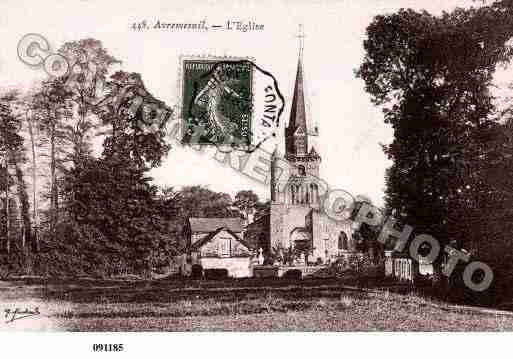 Ville de AVREMESNIL, carte postale ancienne