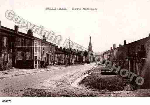 Ville de BELLEVILLE, carte postale ancienne