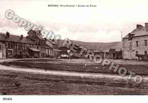 Ville de BERSACSURRIVALIER, carte postale ancienne